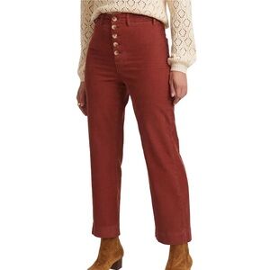 Marine Layer Rust Straight Leg Pants